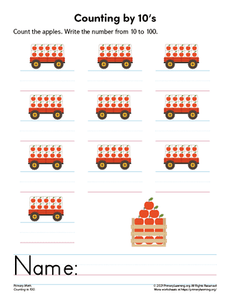 Counting to 100 by 10s - Part 3 | PrimaryLearning.Org
