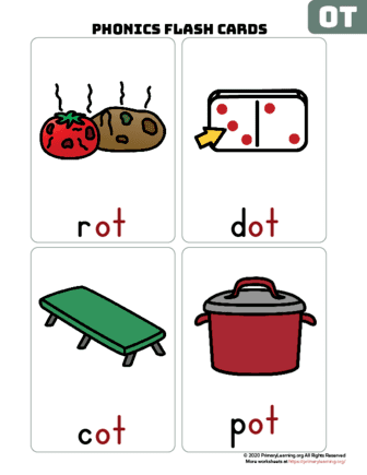 The OT Word Family Flash Cards | PrimaryLearning.Org