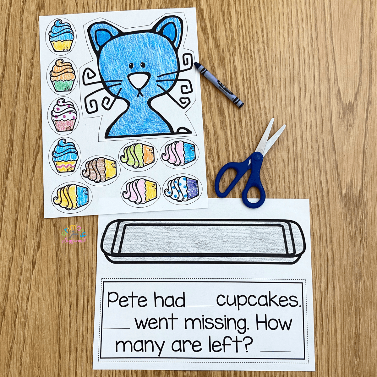 Cupcake Subtraction Craft Activity - Primary Playground