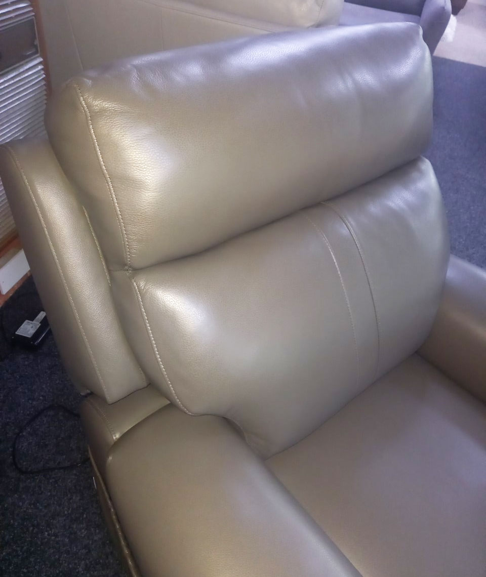 LaZBoy Leather Power Chair Recliner & Uplift Sofa
