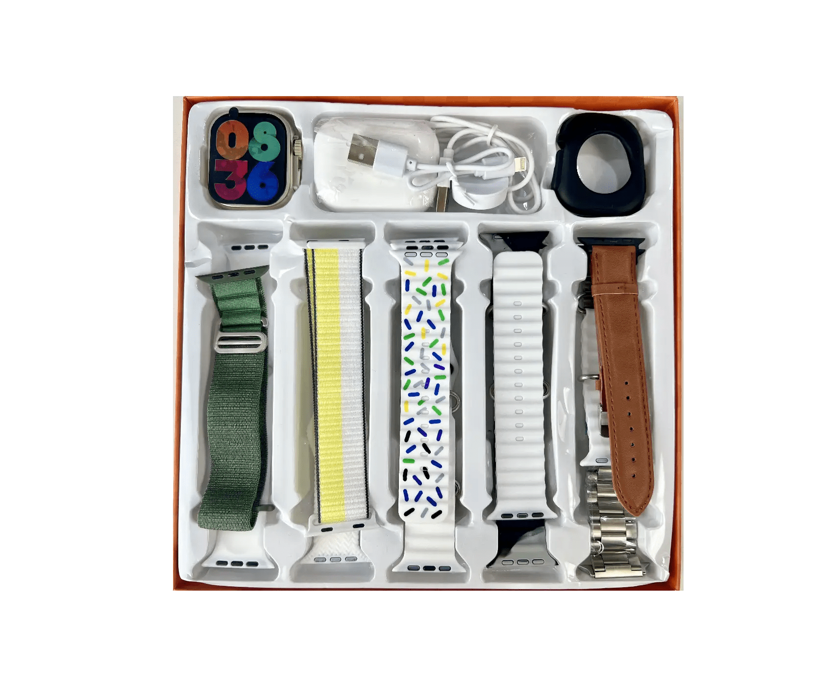 Ultra Series 1 Smartwatch + 1 Airpods + 10 Straps Combo Prima Wearables