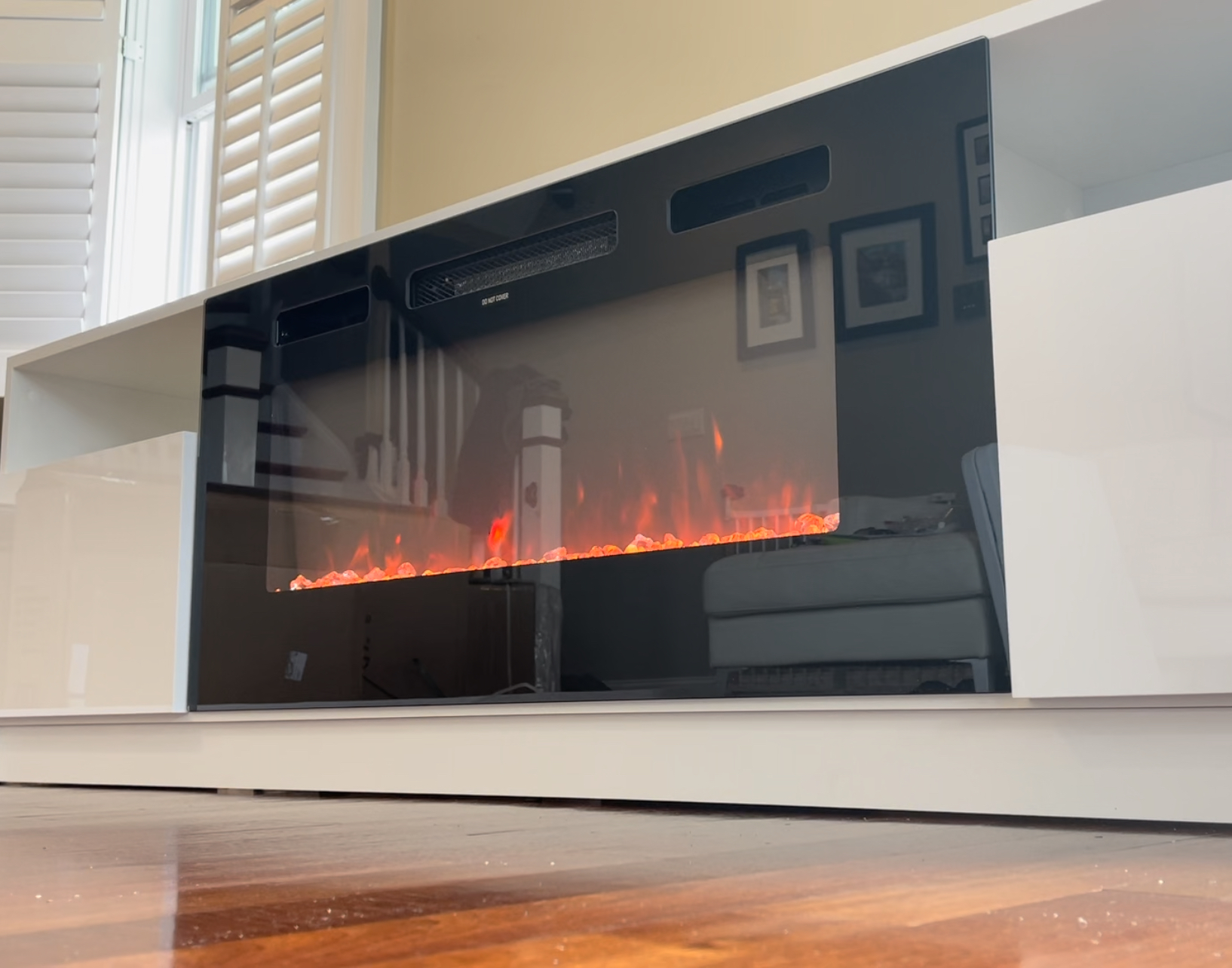 Delaine TV Stand For TVs Up To 88" With Electric Fireplace Review