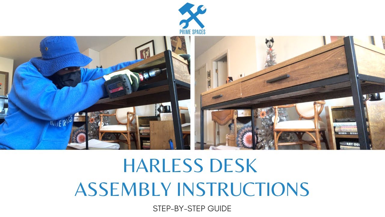 Caffoz Designs 48" Writing Desk Assembly Instructions and Manual
