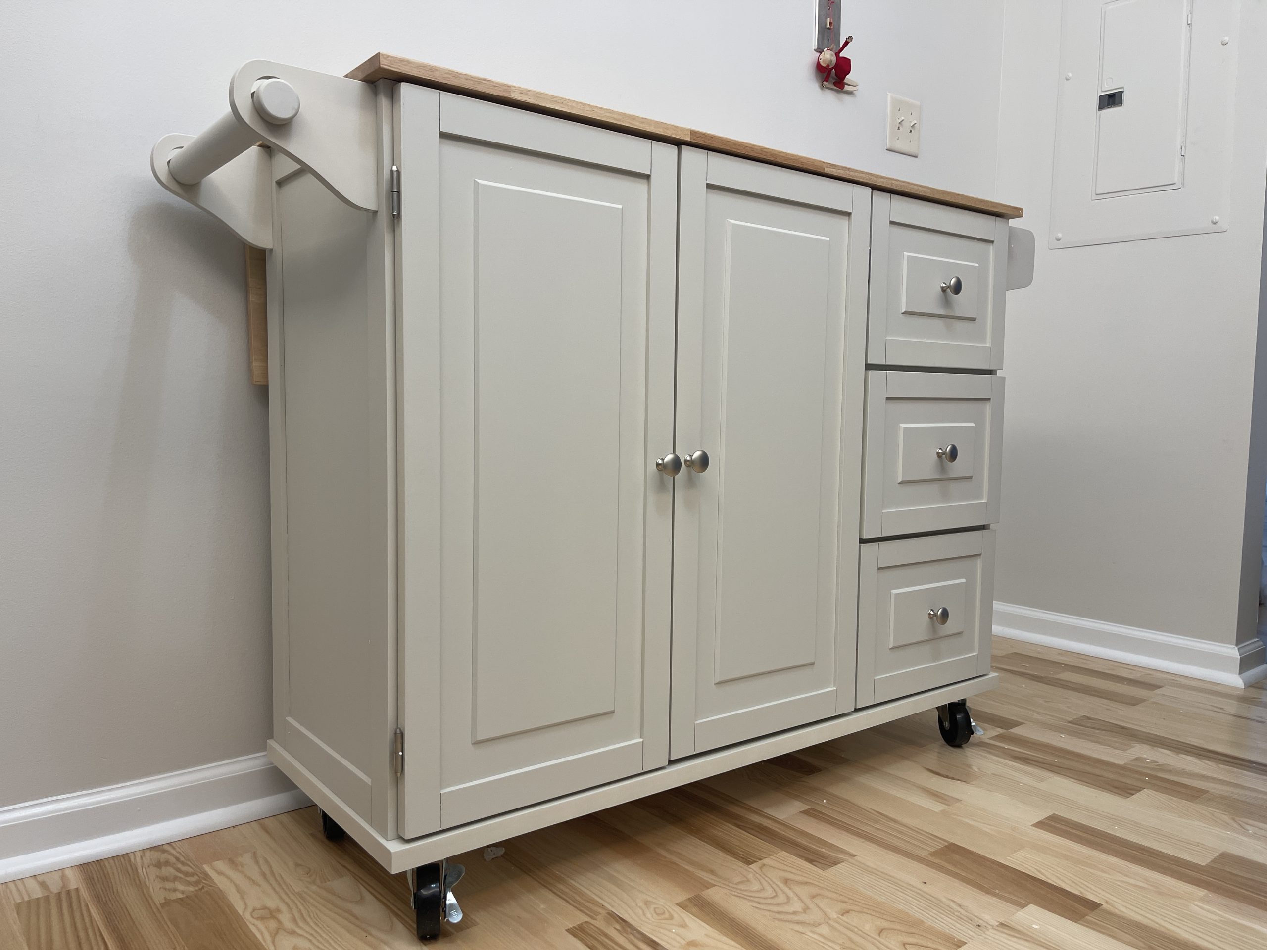 Homestyles Liberty Dolly Madison Kitchen Cart with Wood Top Assembly Instructions and Manual