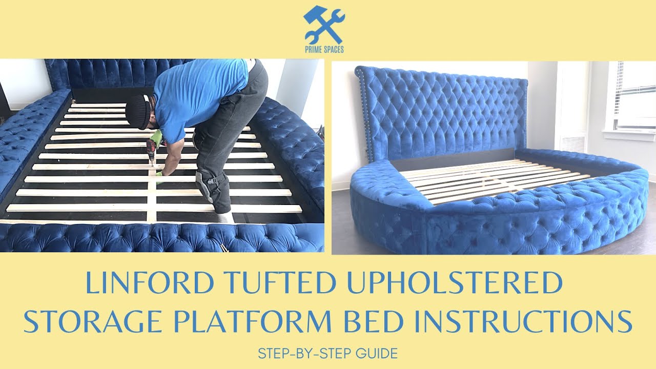 Meridian Furniture Luxus Velvet Bed Assembly Instructions and Manual