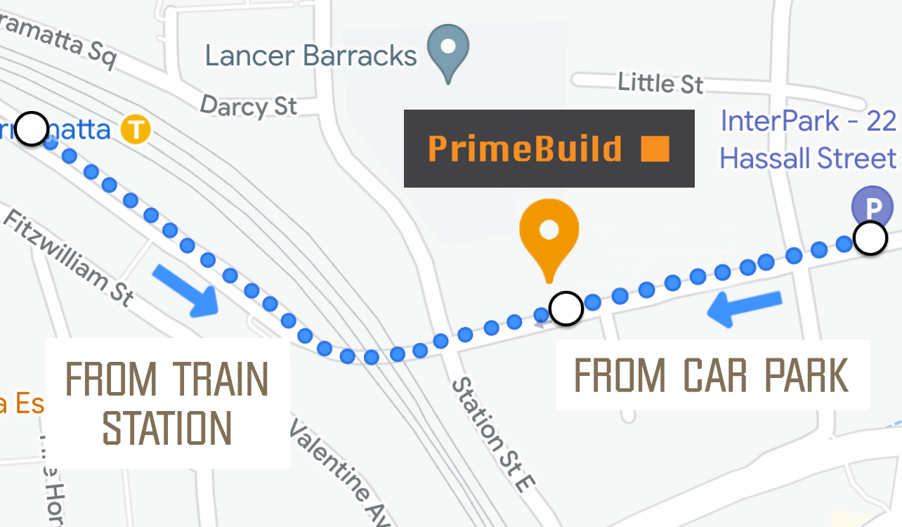 Directions to Prime Build, Sydney Prime Build