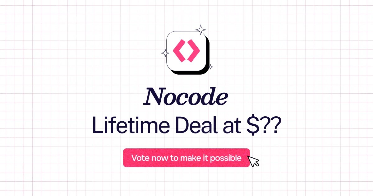 Nocode Lifetime Deal No More Recurring Expenses
