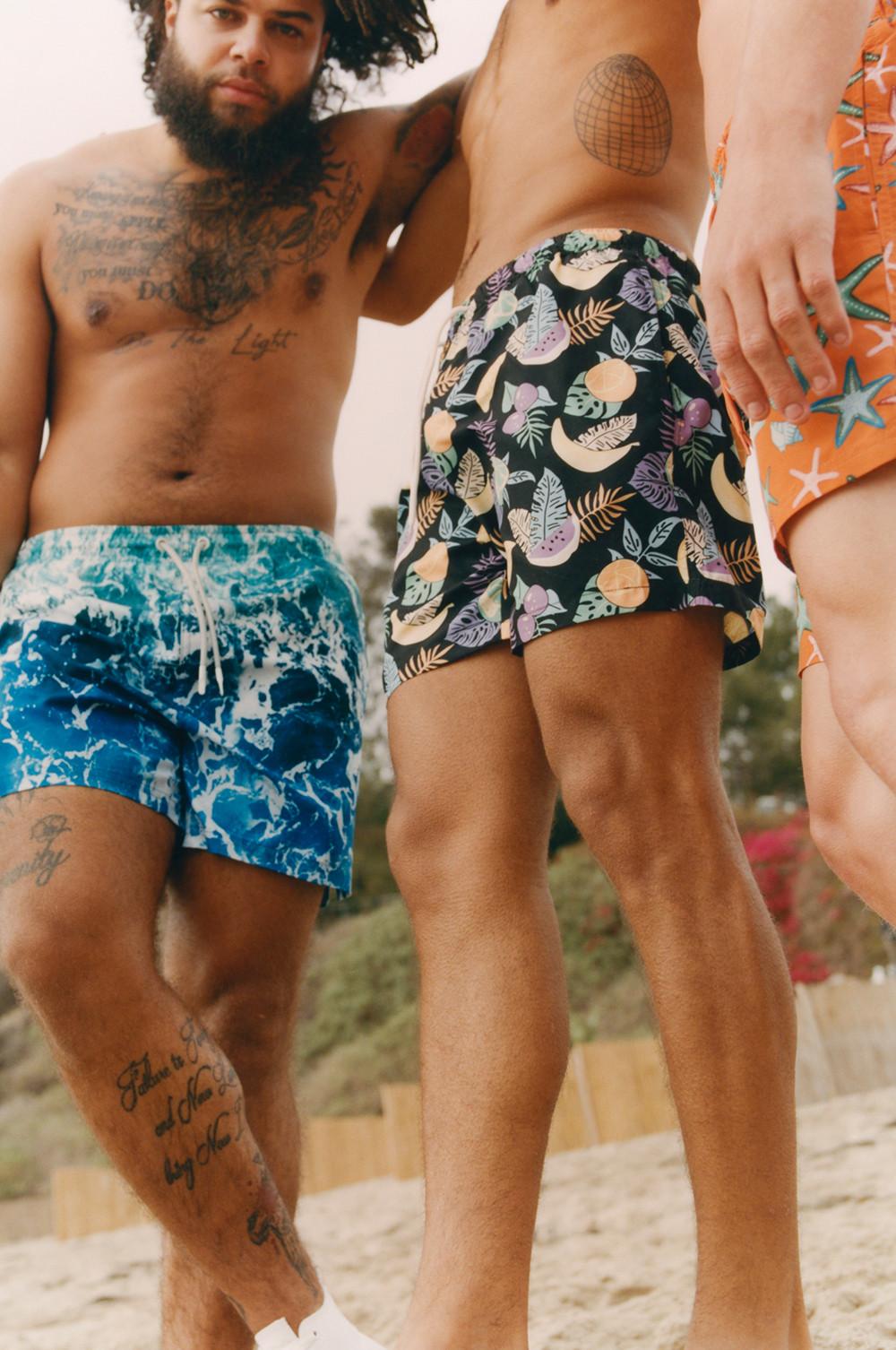 Mens Bold, Bright, Patterned Swim Shorts & Beachwear Primark Primark