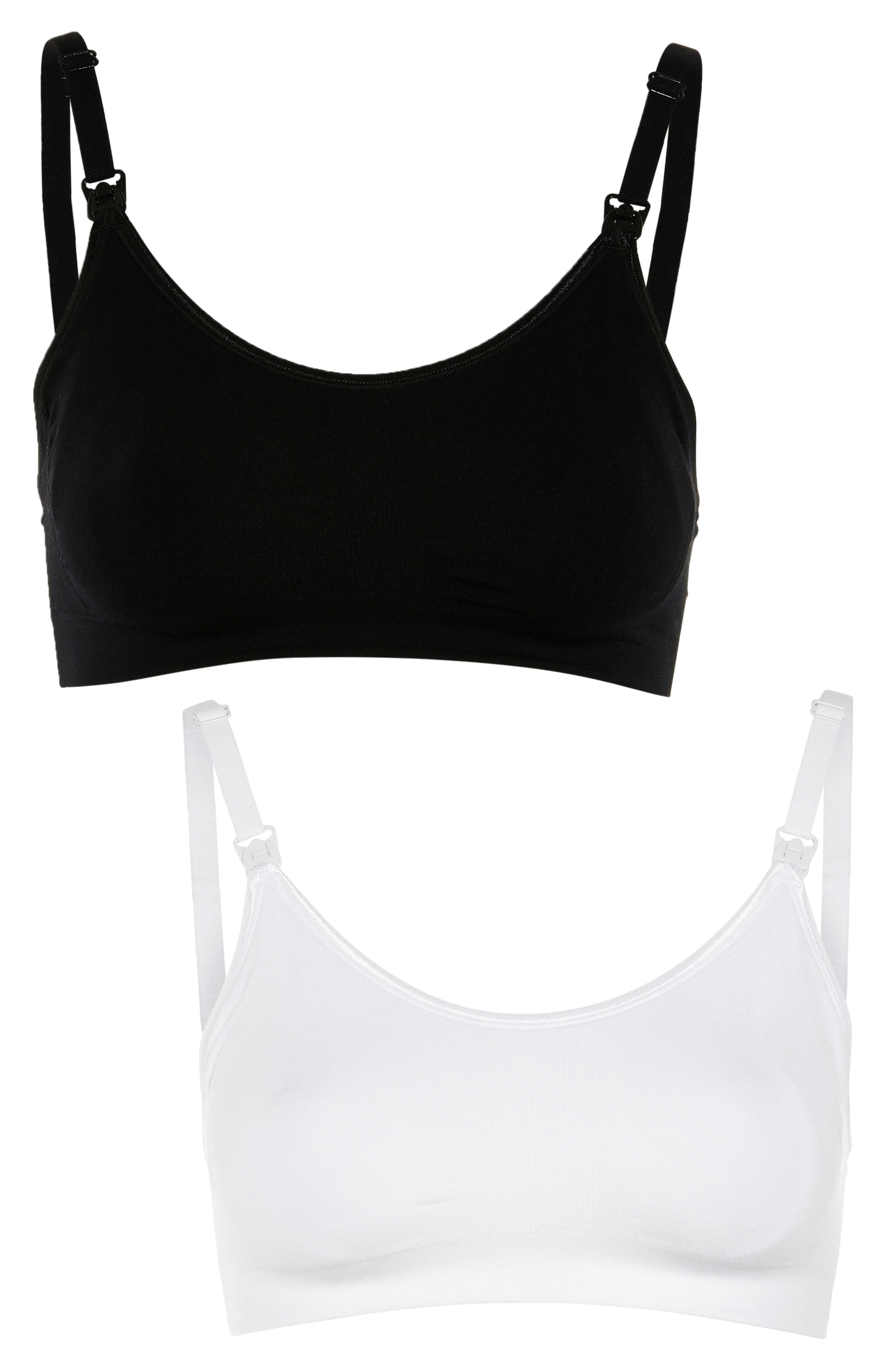 Maternity Black and White Bras 2 Pack Bralettes Bras Lingerie