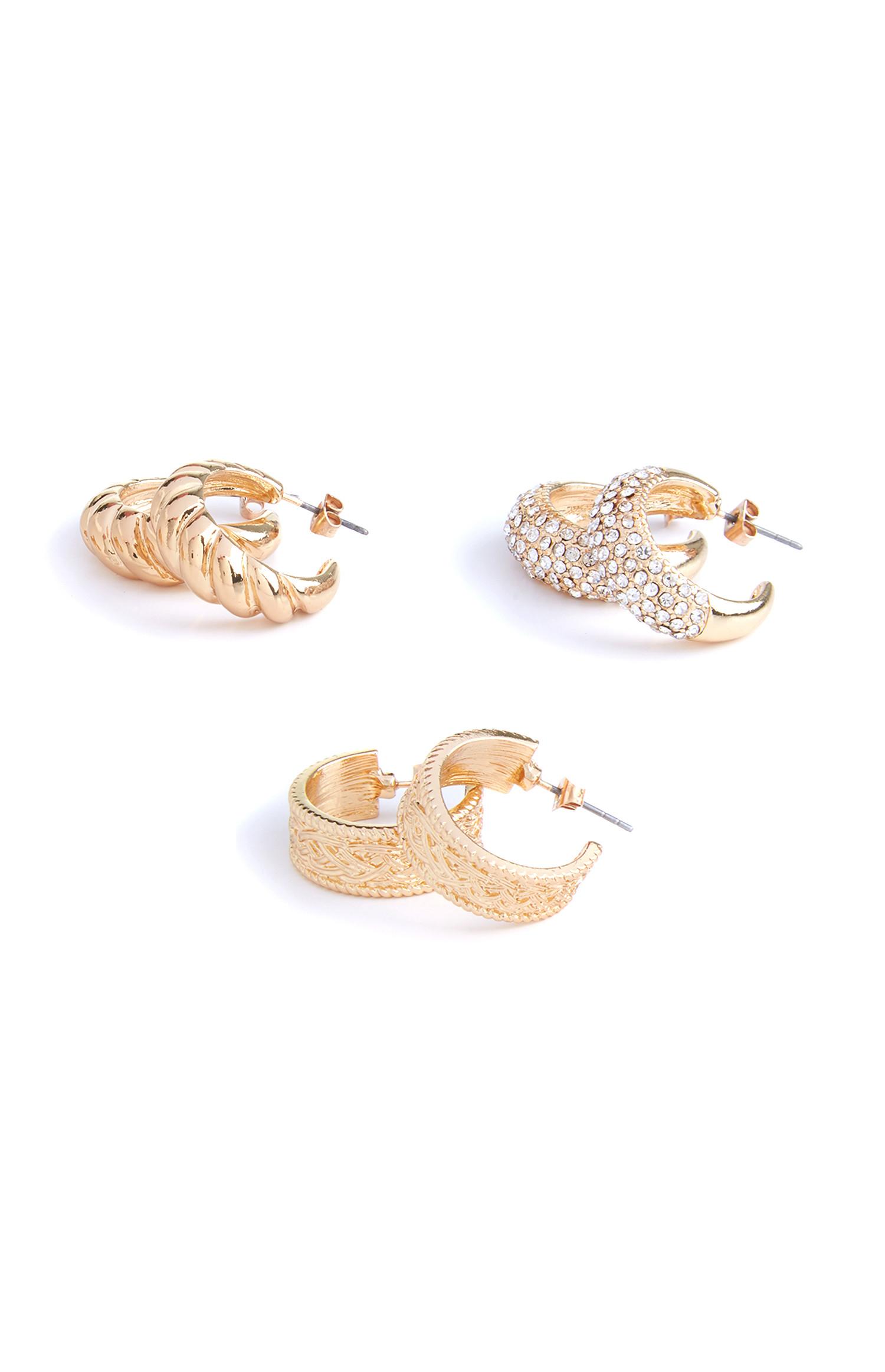 Earrings Hoop & Stud Earrings Jewellery Primark UK