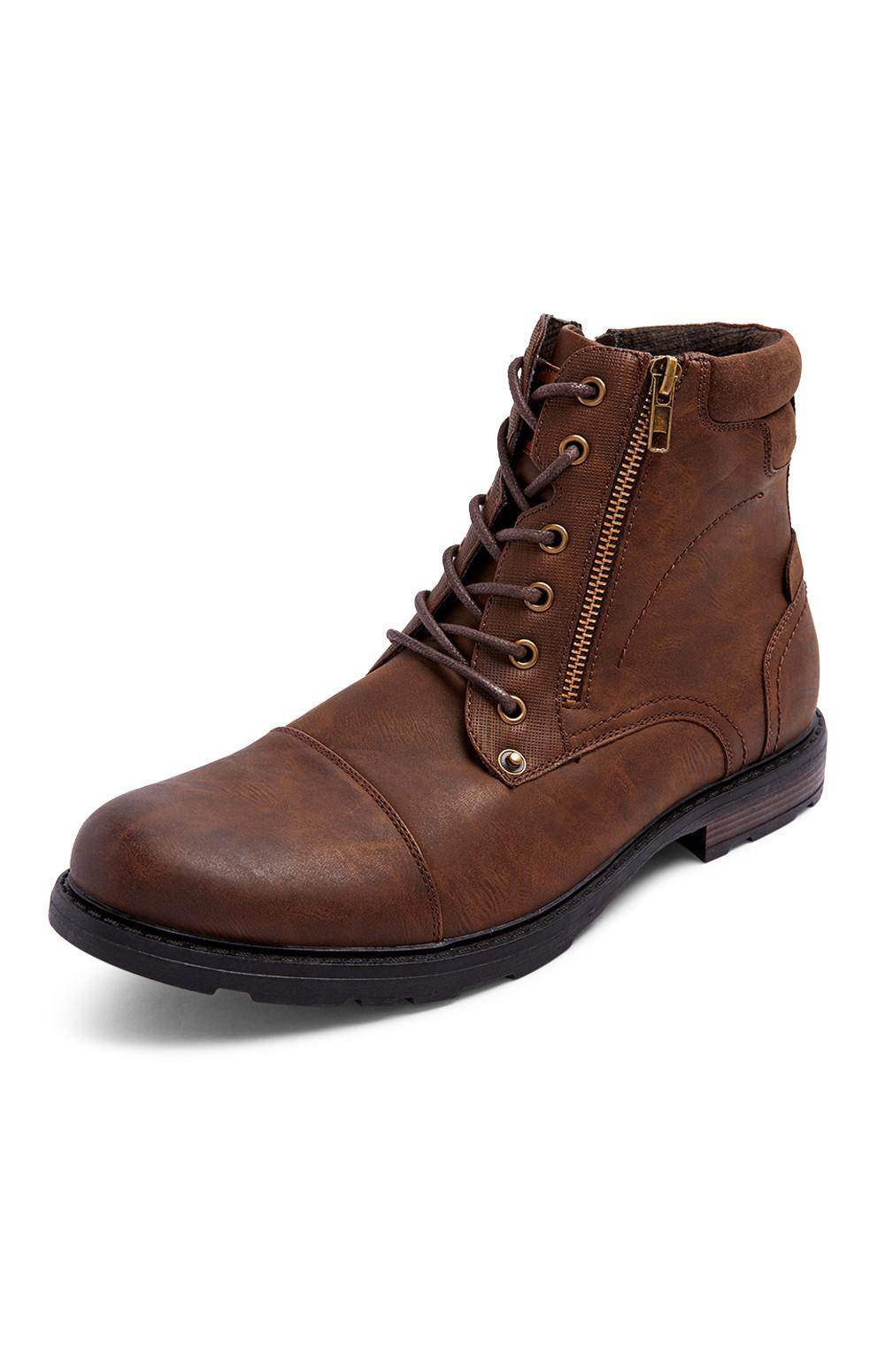 Braune Militärstiefel mit Reißverschluss Schuhe und Stiefel für Herren Unser komplettes