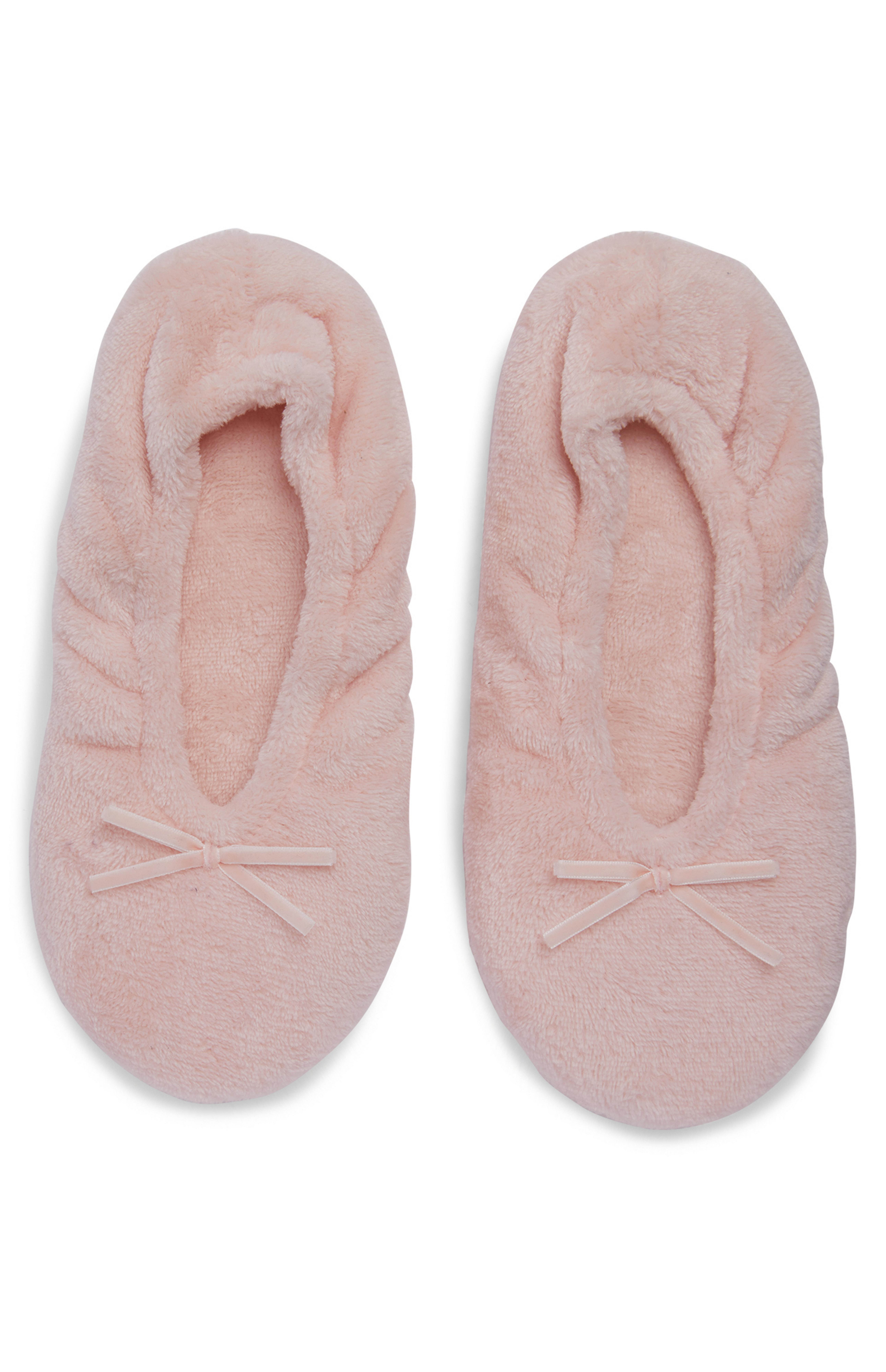 Pink Soft Touch Ballet Slippers Slipper Socks & Fluffy Socks Women