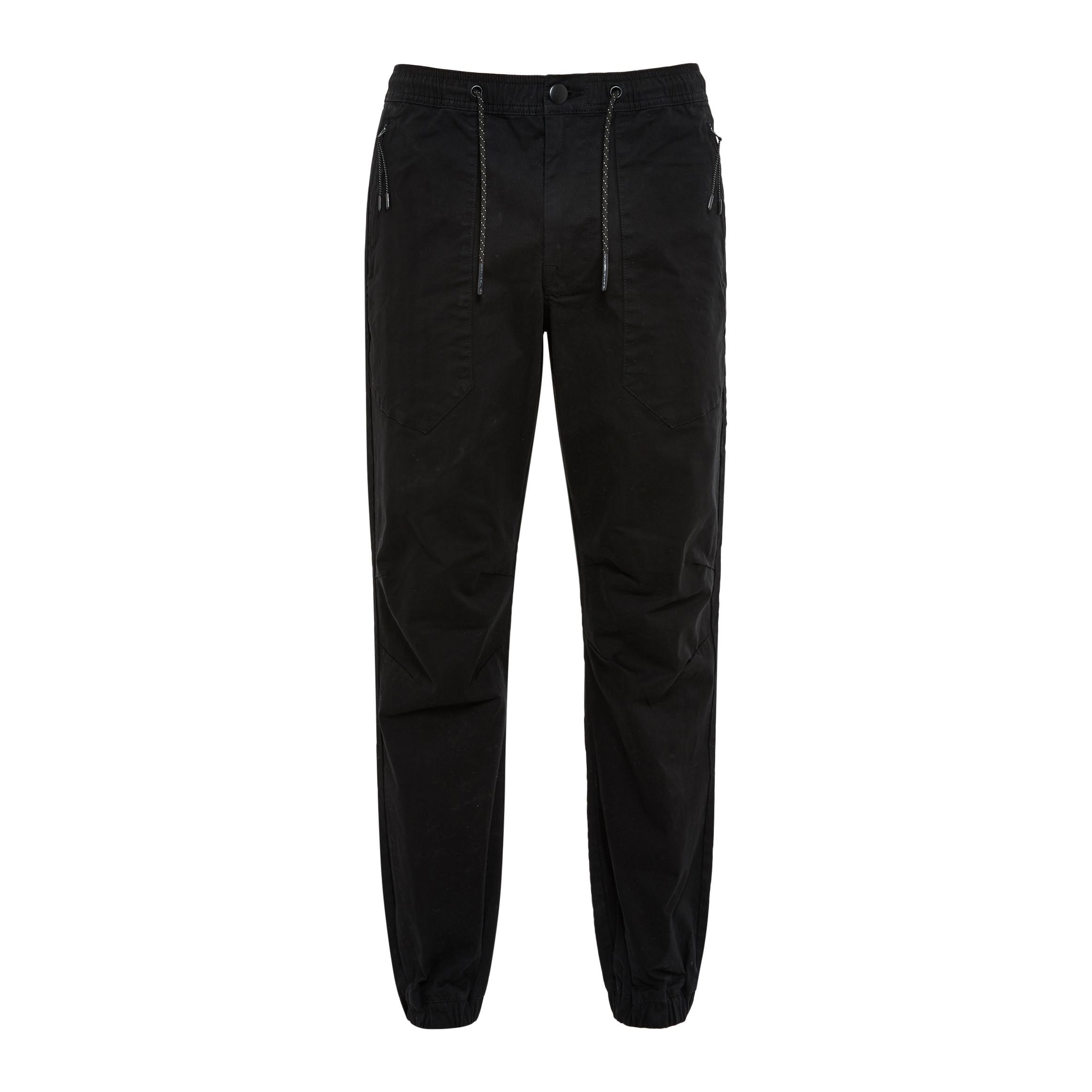 Schwarze Jogginghose mit Bündchen Hosen für Herren Mode für Herren
