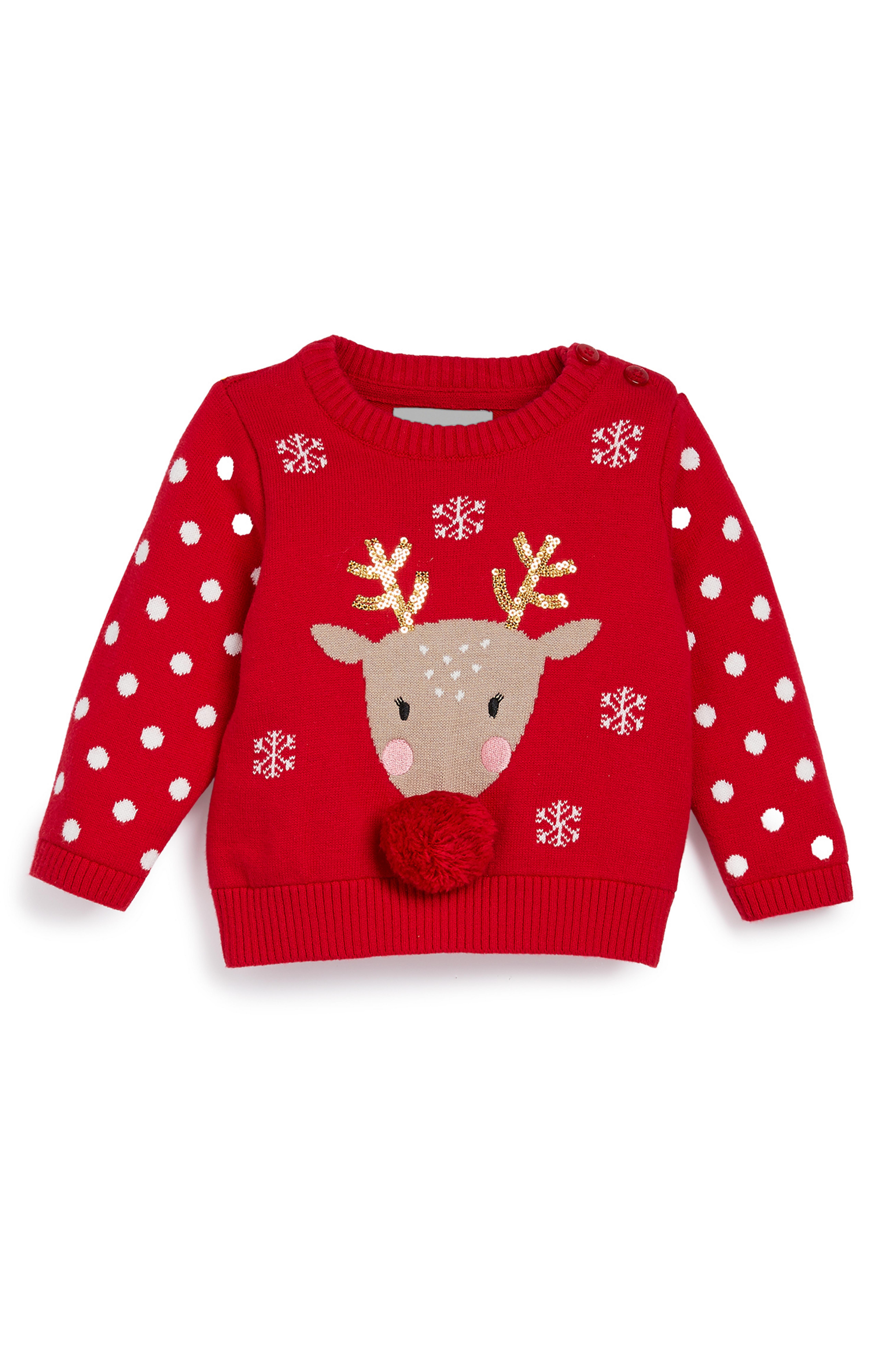 Pull renne de Noël bébé fille Vêtements bébé fille