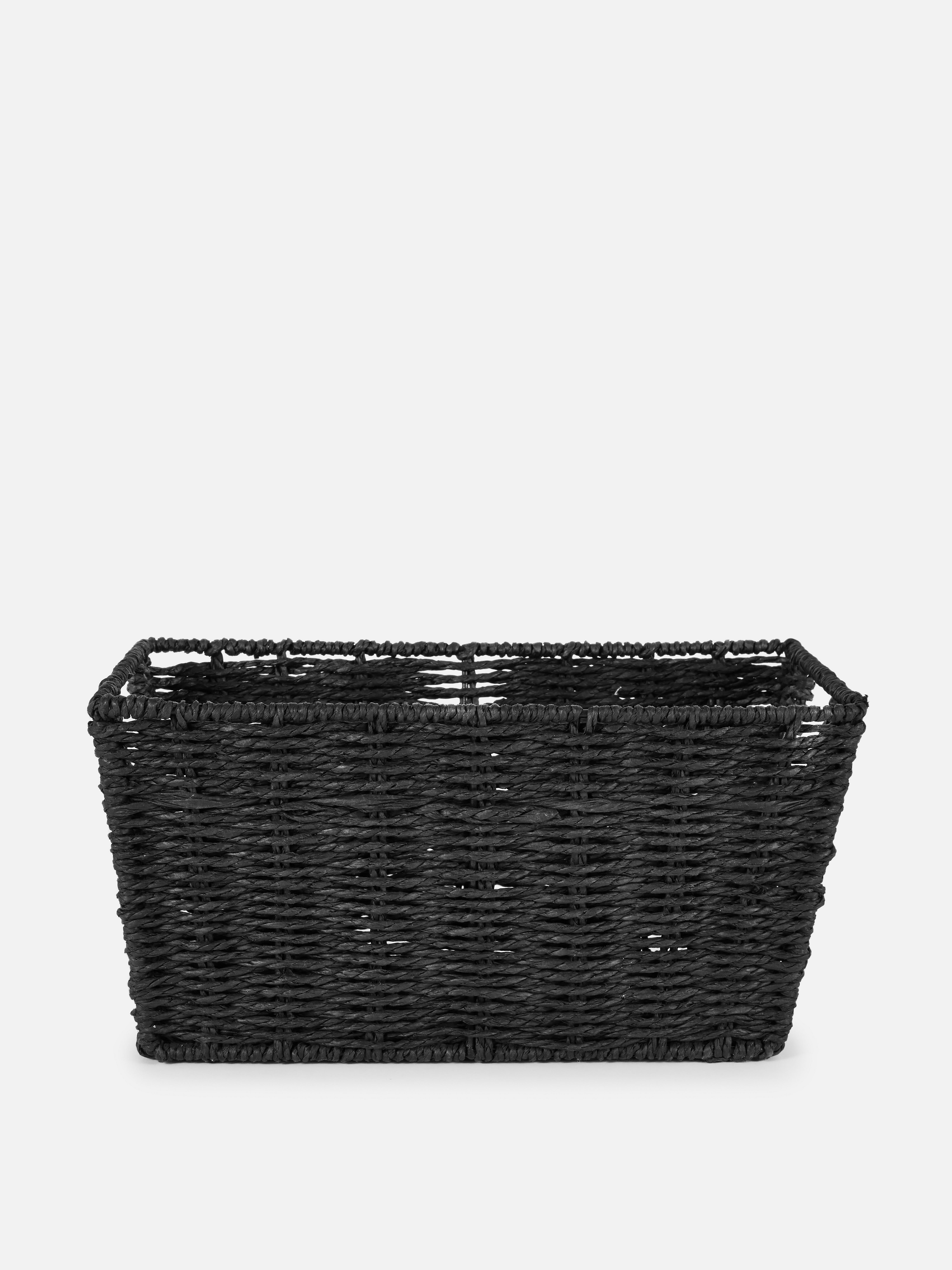 Black Medium Paper Rope Basket Home Storage Home Furnishings