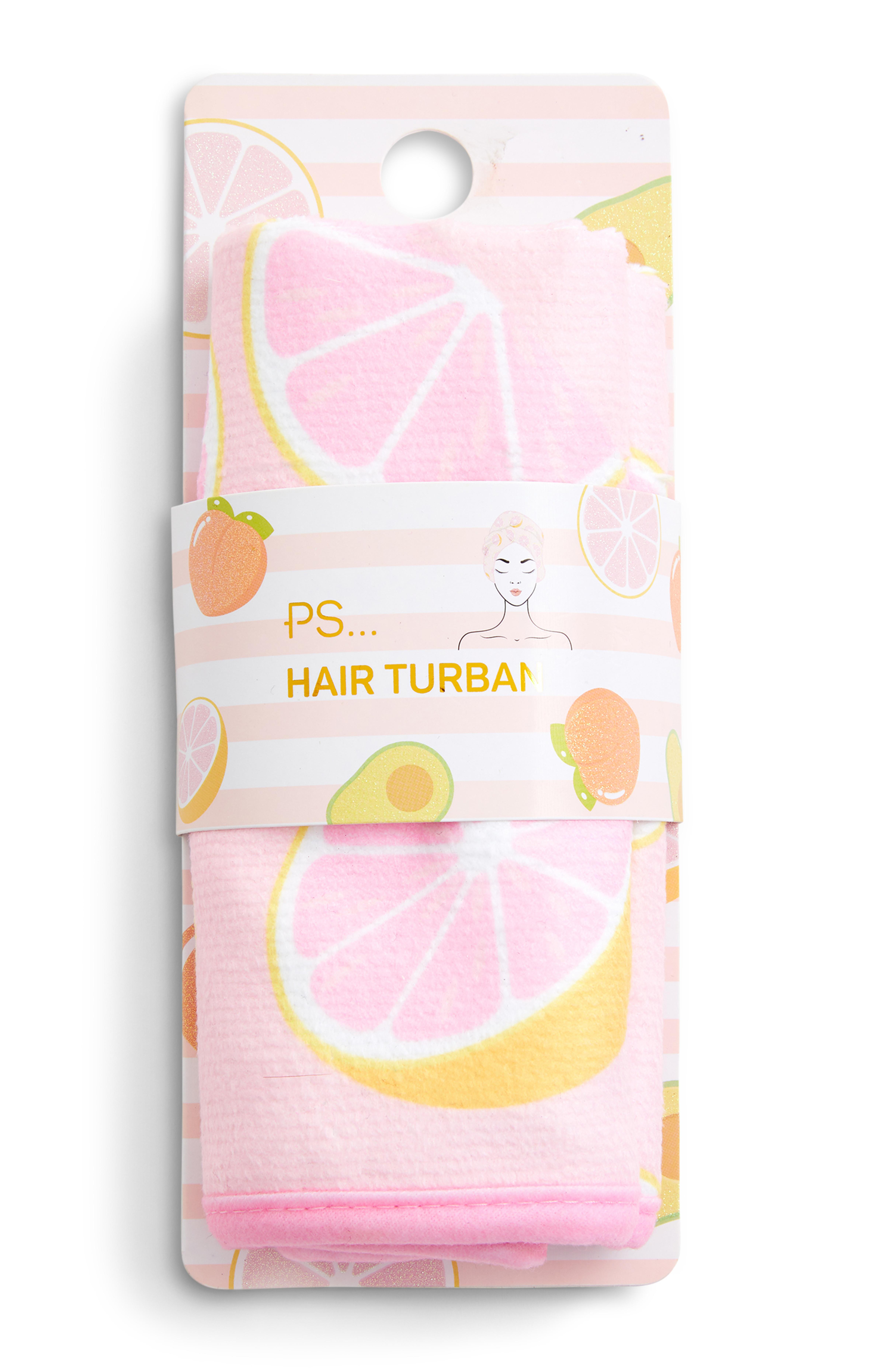 Grapefruit Fruity Towel Hair Turban Beauty Accessories Makeup