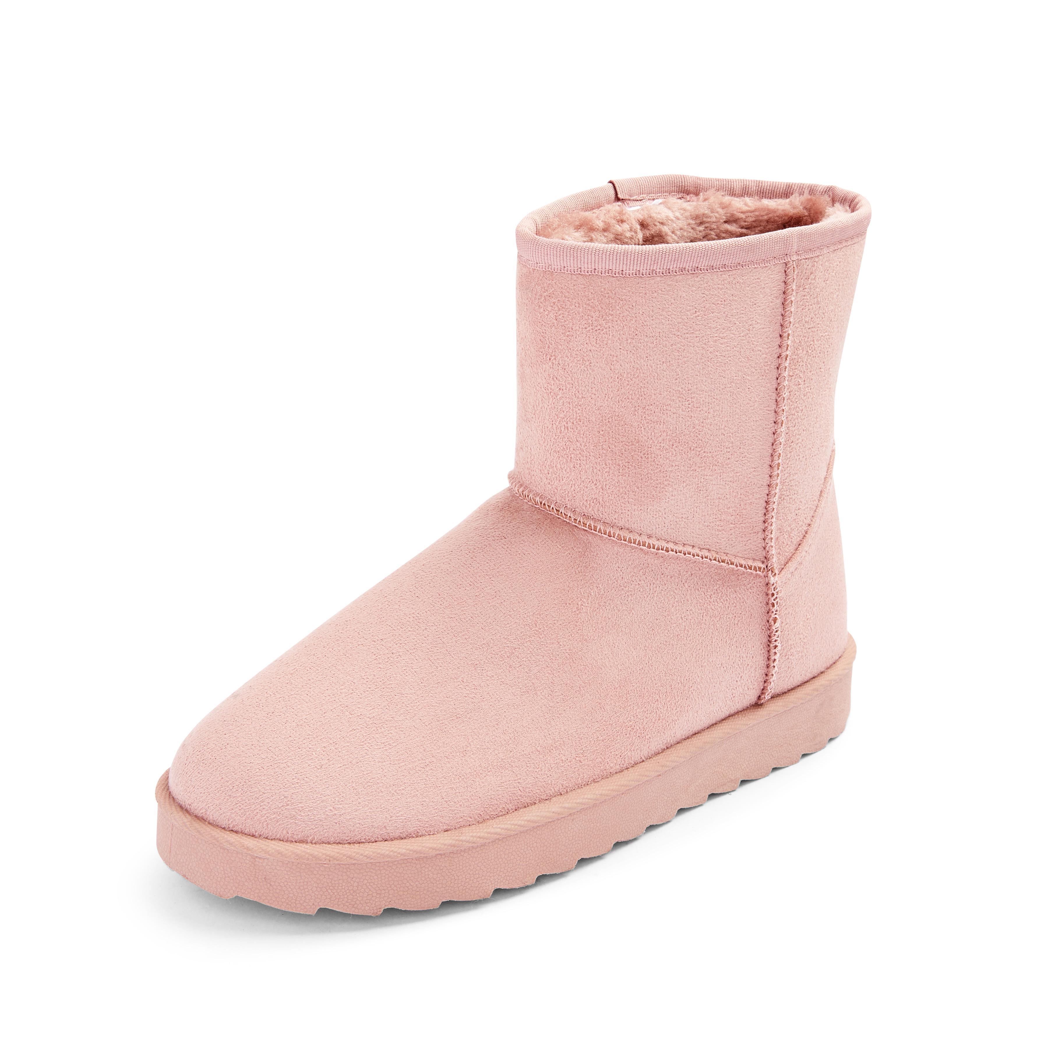 Blush Pink Faux Suede Boots Women's Boots Women's Shoes & Boots Our Womenswear Collections