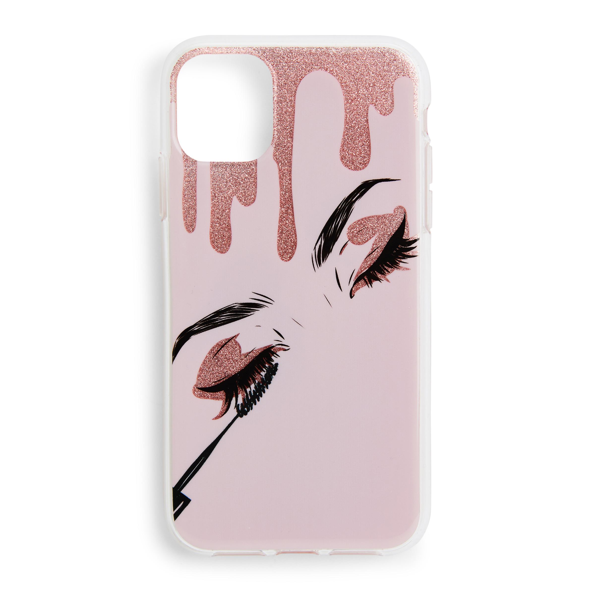 Pink Eyelash Print Phone Case Phone cases Phone Accessories & Tech