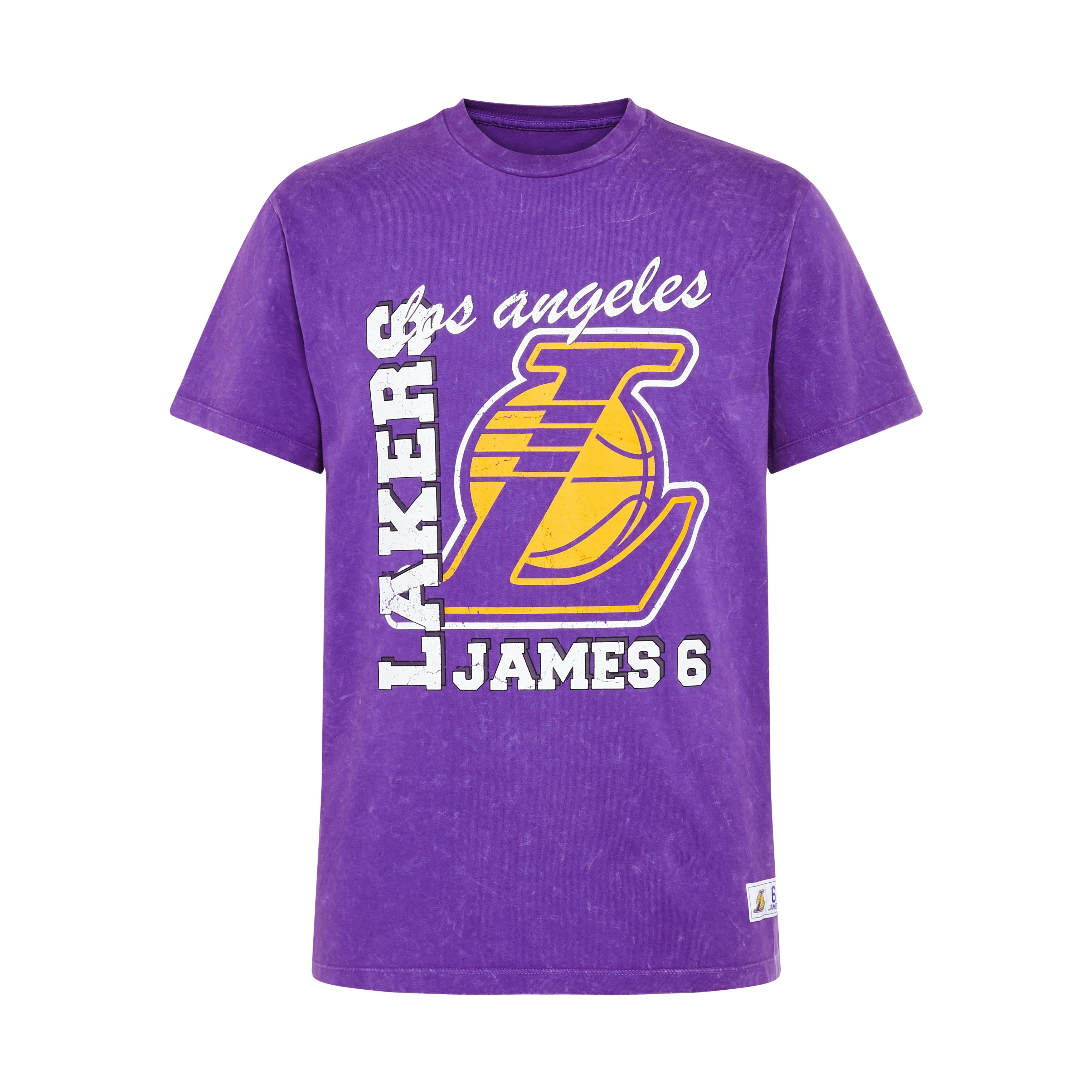 Tshirt viola NBA LA Lakers Tshirt da uomo Tshirt e magliette da