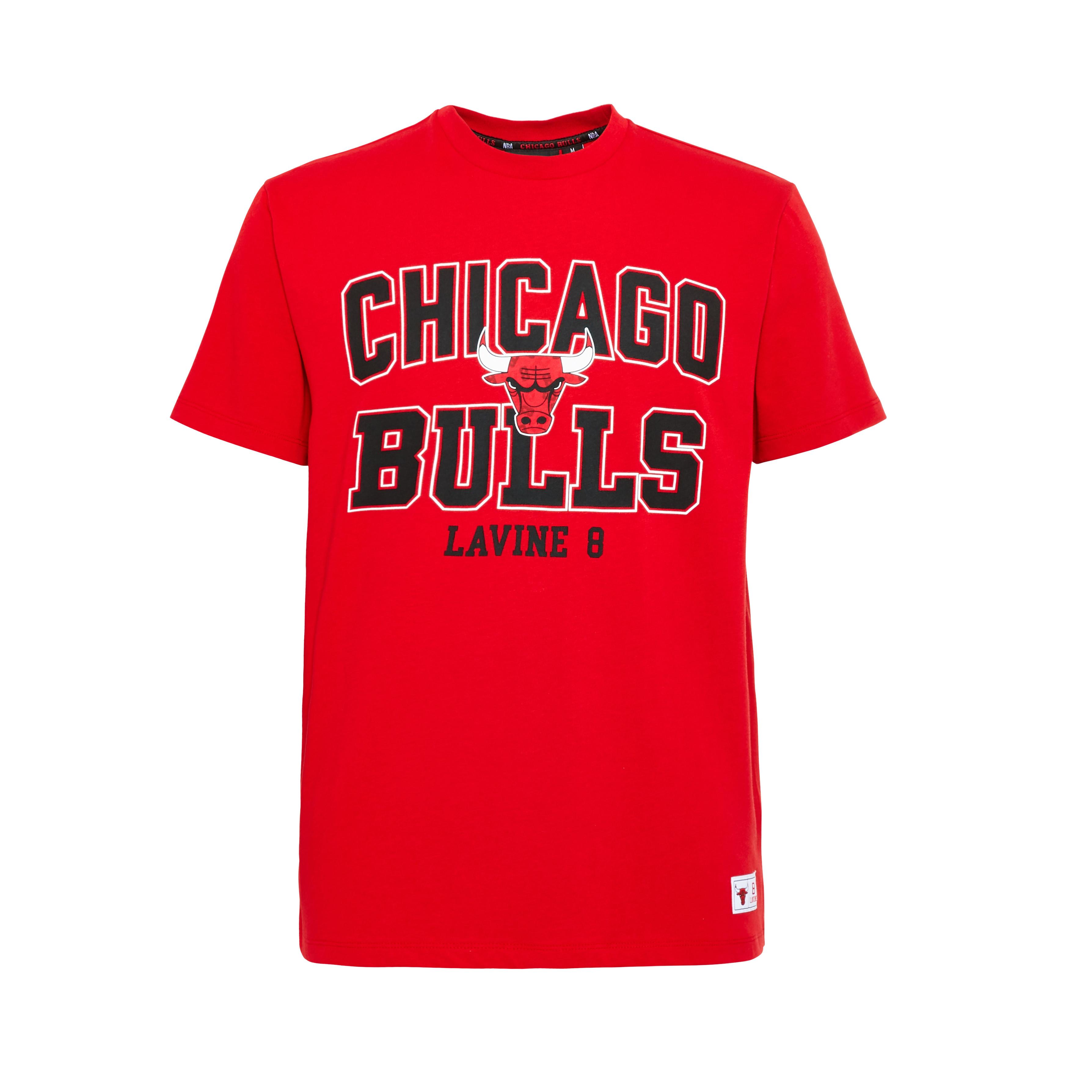 Red NBA Chicago Bulls TShirt Tshirts for Men Men's Tshirts
