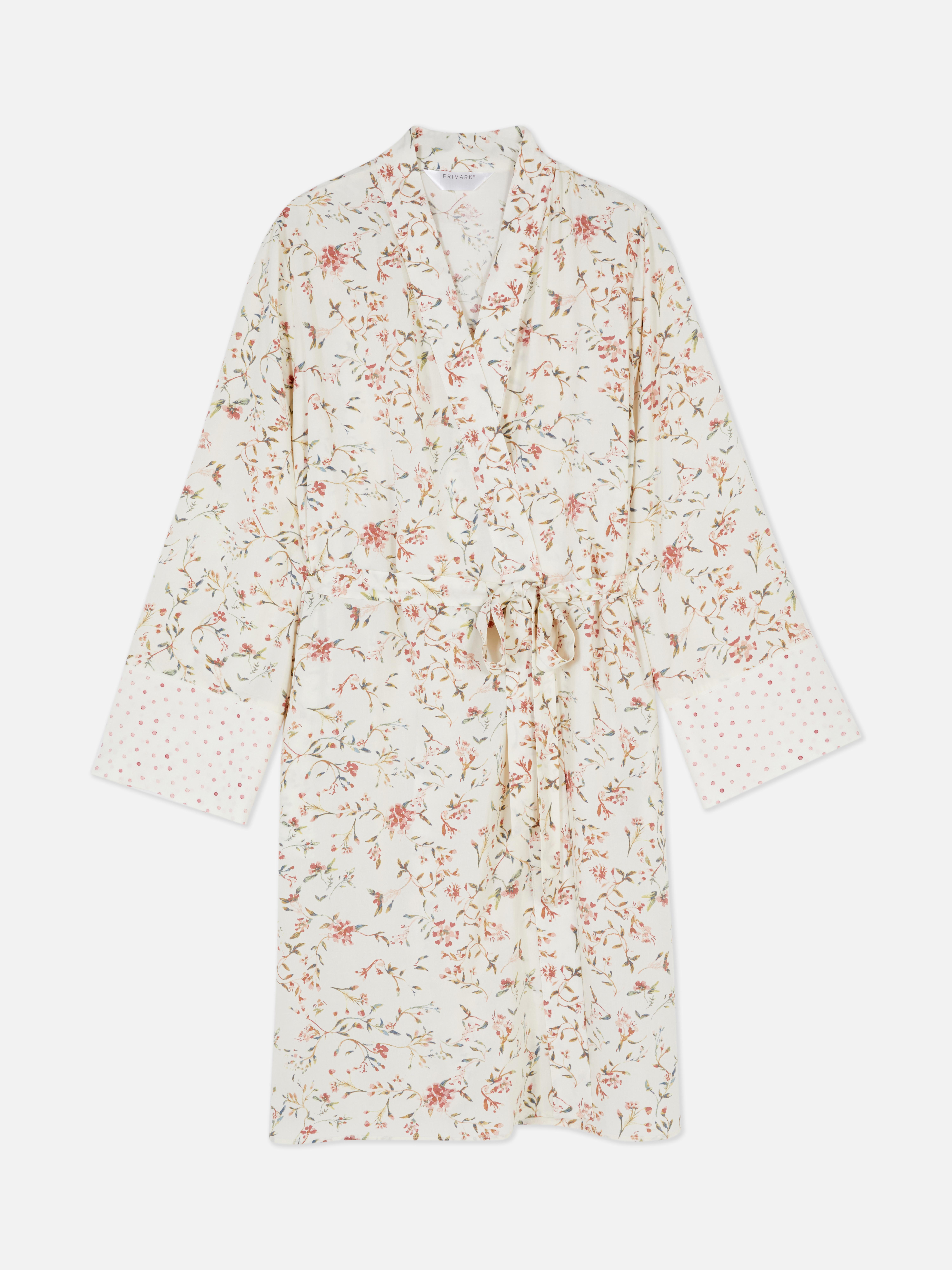 Floral/Polka Dot Robe Women's Pajama Set Women's Pajamas Women's