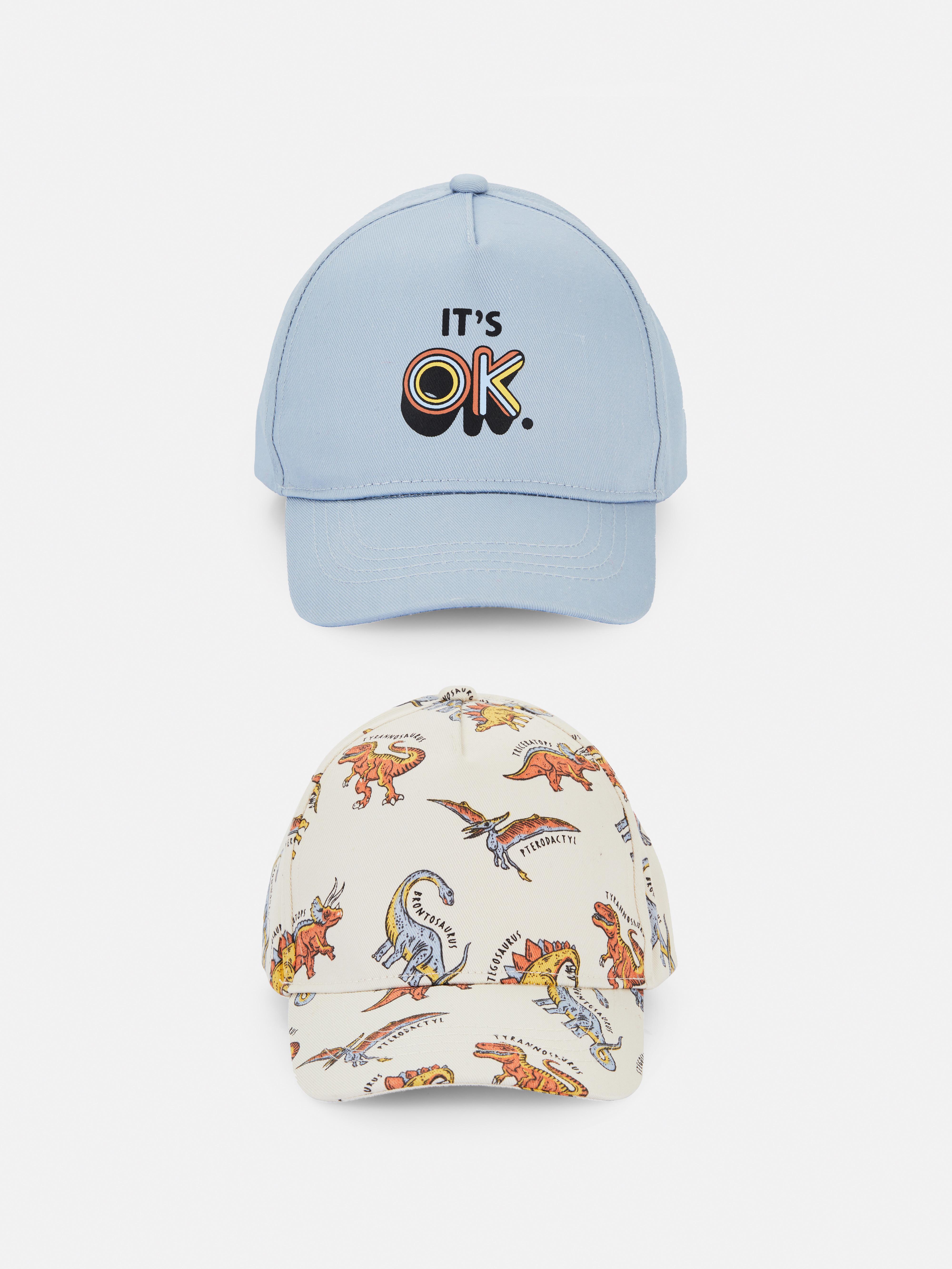 2Pack Graphic Baseball Caps Kids' Accessories Kids' Clothes All