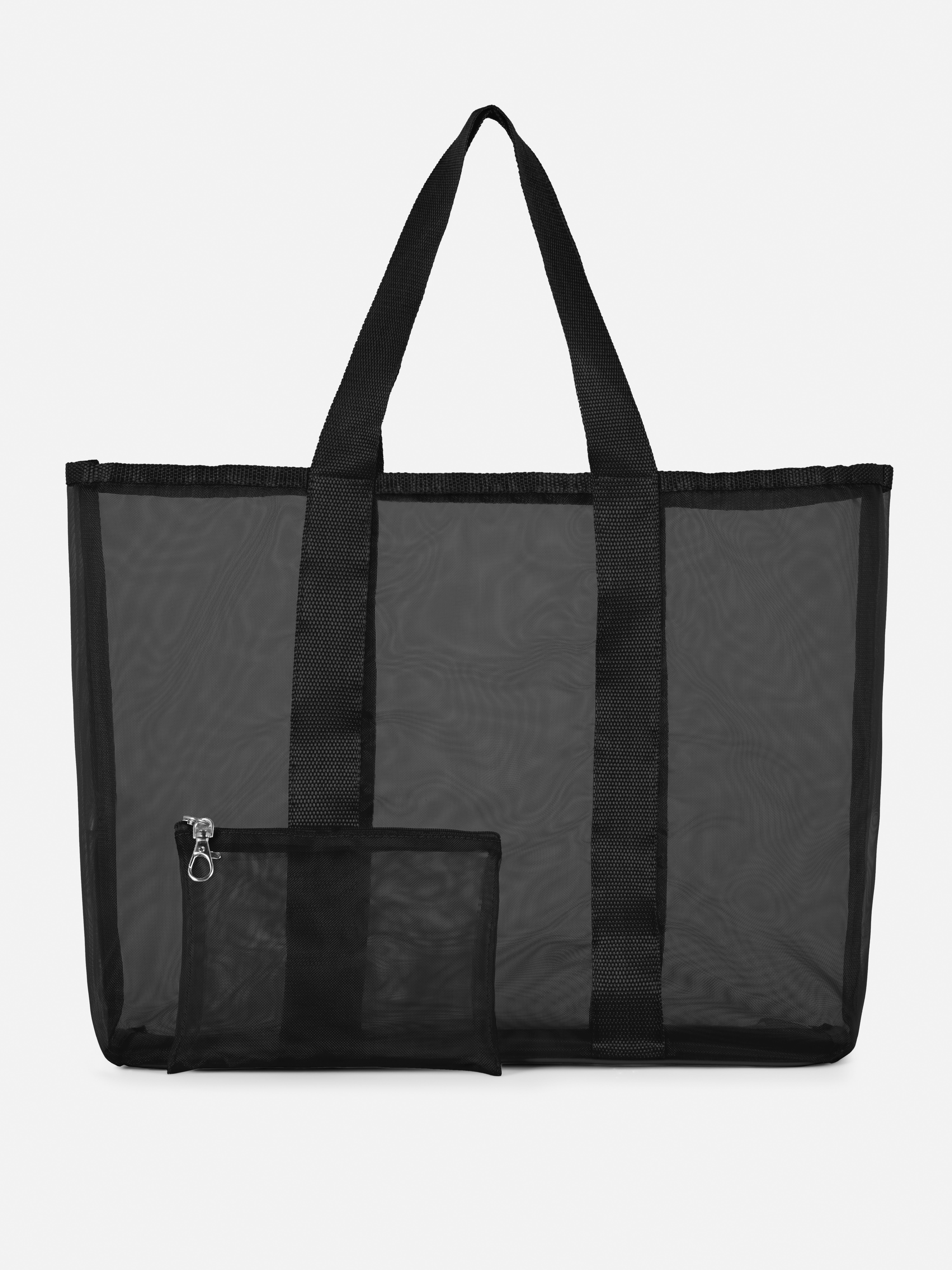 Mesh Shopper Bag With Pouch Women's Handbags Women's Accessories