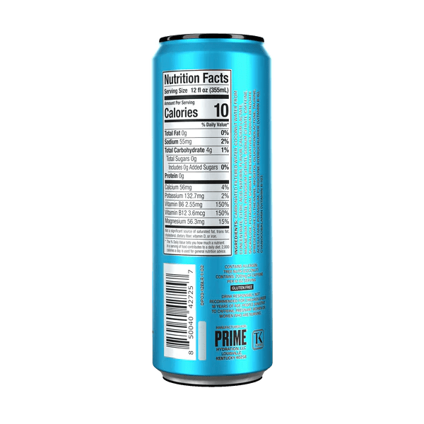 Blue Raspberry Prime Energy Drink Prime Drinks by Logan Paul