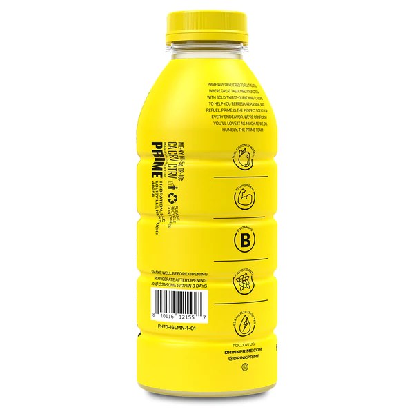 Lemonade Prime Hydration Drink Prime Drinks by Logan Paul