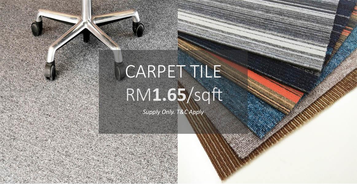 Carpet Tiles for Sale in Malaysia Price as low as RM 1.65/sqft