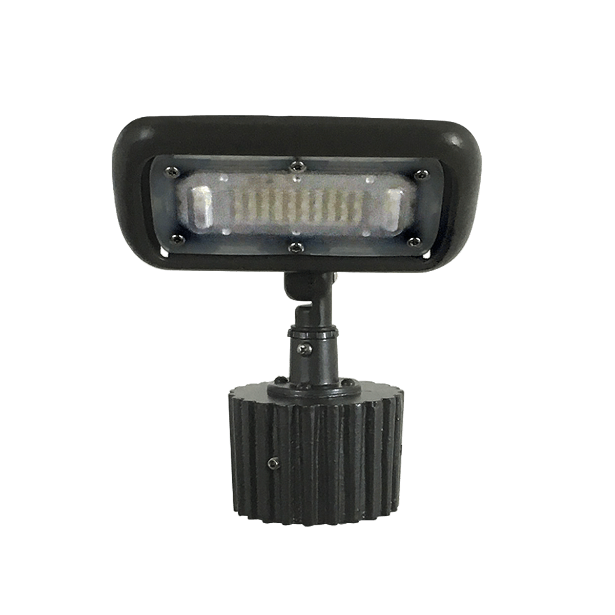 30 Watt LED Post Light Flood on Post Light Mount Primelite Manufacturing