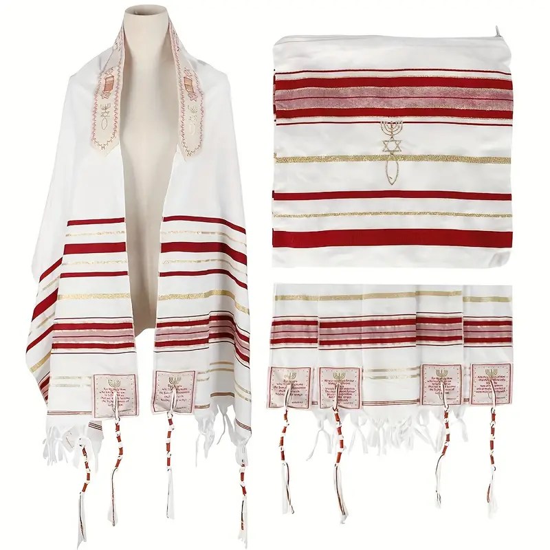 Tallit Prayer Shawl RED PrimeOja