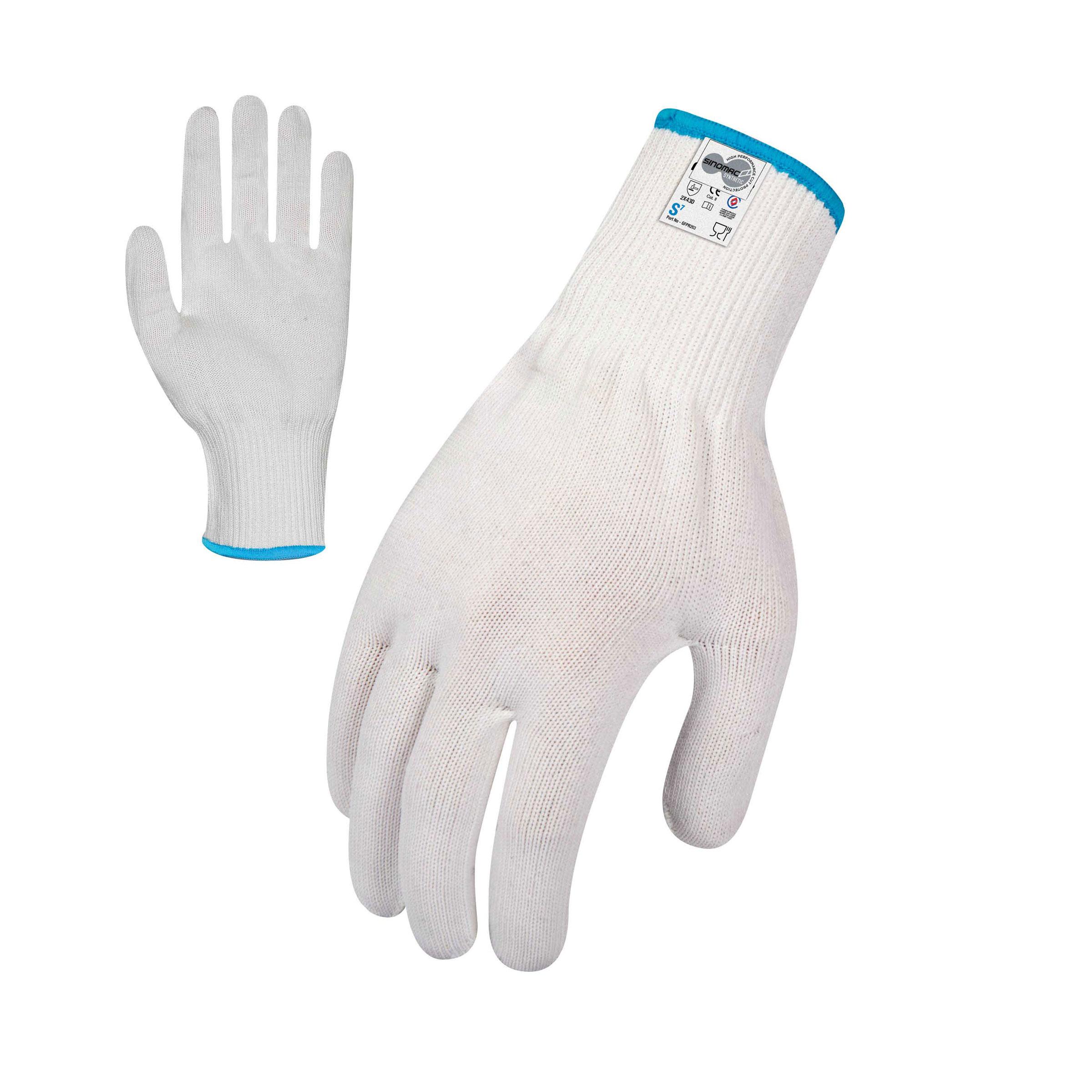 Cut Resistant Glove Food Grade White Prime Packaging