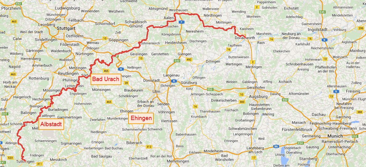 Albsteig Karte Ich bin ein Traufgänger Prime Passages