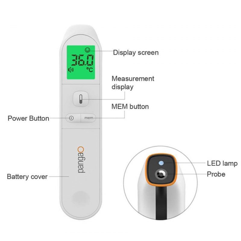 Pangao Infrared Forehead Thermometer (PGIRT1602) Prime Priority