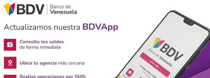 Banco de Venezuela actualizó su App