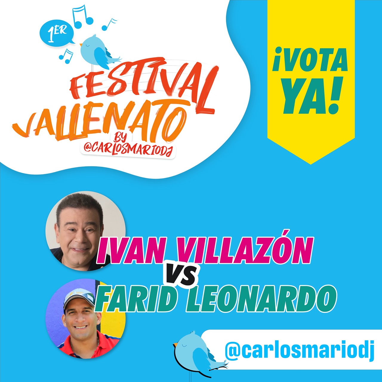 Iván Villazón VS Farid Leonardo votacion mundial de artistas