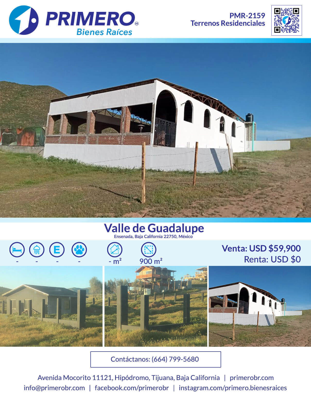 Terrenos en Venta en Valle de Guadalupe PMR2159 Primero