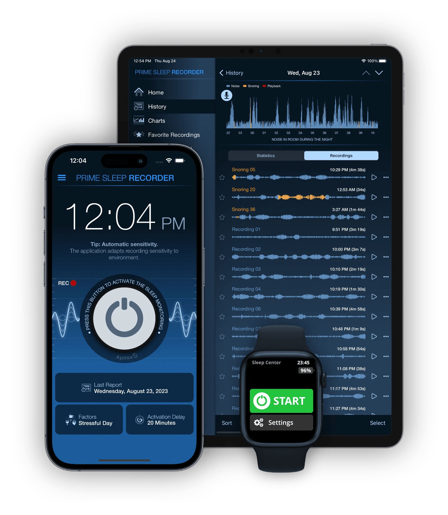 Prime Sleep Recorder Sleep Talk & Snoring Recorder