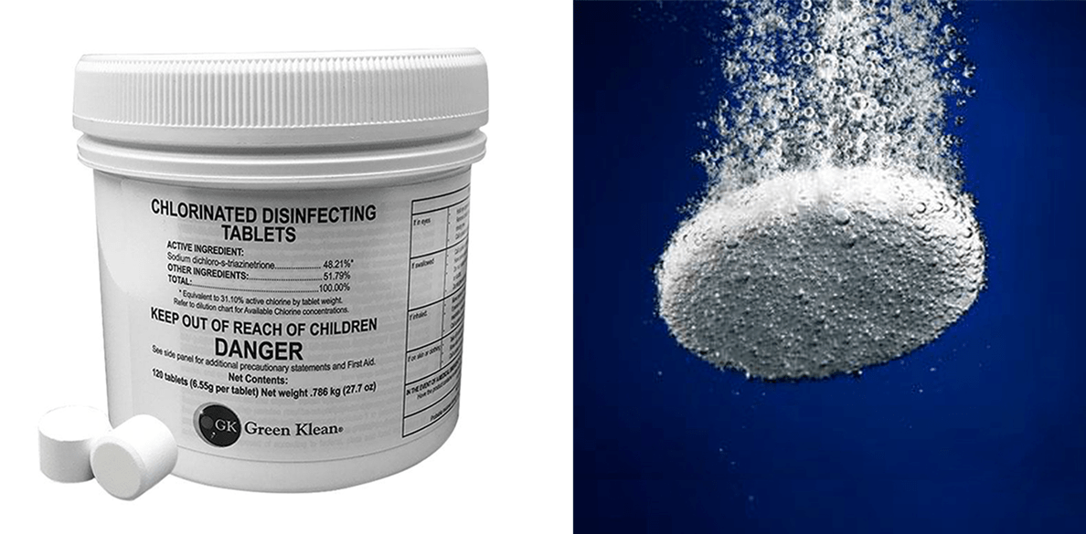 Green Klean Chlorinated Disinfecting & Sanitizing Tablets