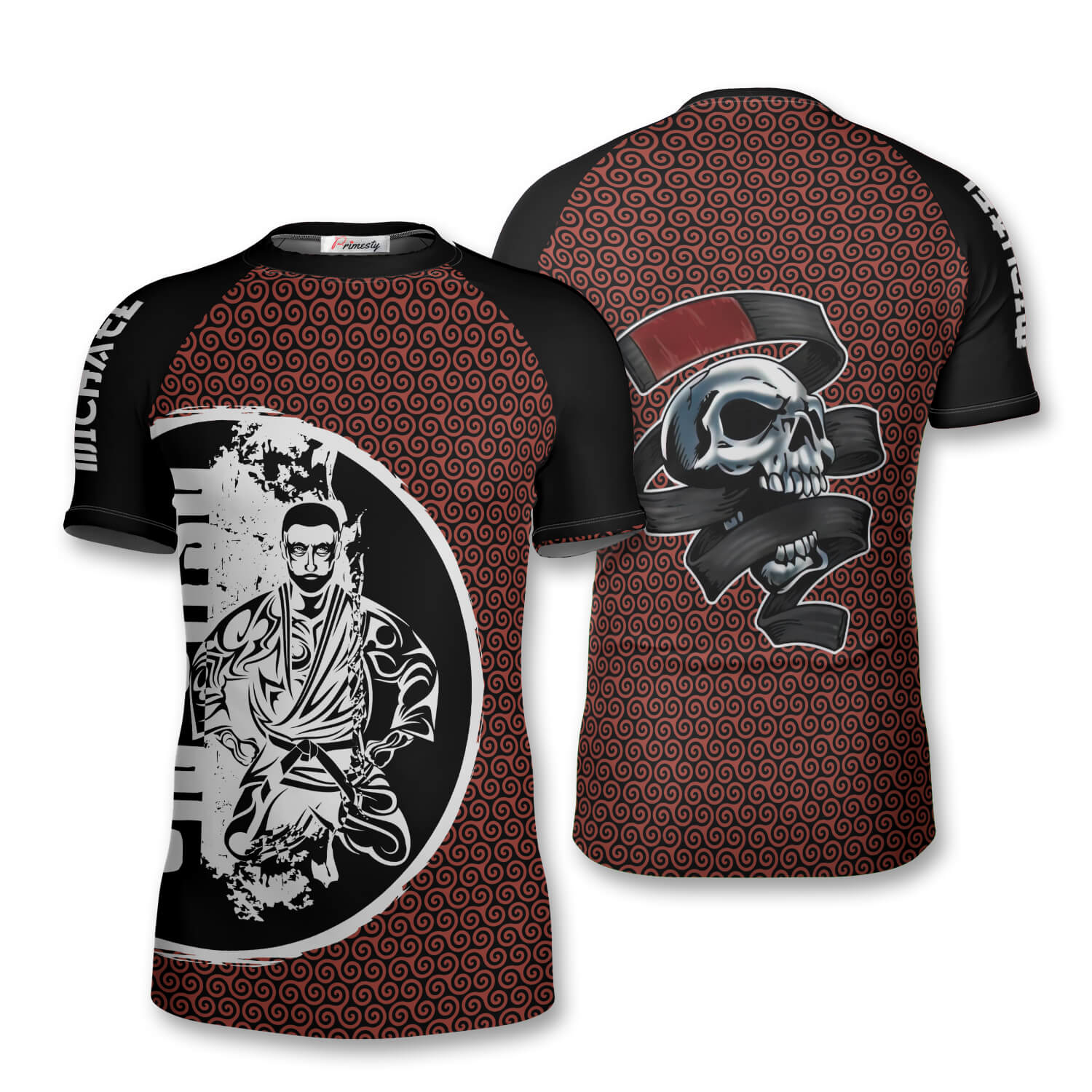 Unique Pattern Custom Jiu Jitsu Rash Guard Primesty