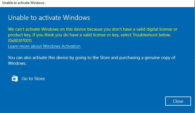 COMMON WINDOWS 10 ACTIVATION ERRORS AND HOW TO FIX THEM Prime Tech Mart