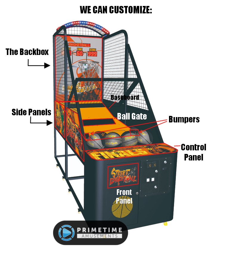Custom Basketball Machines By PrimeTime Amusements PrimeTime Amusements