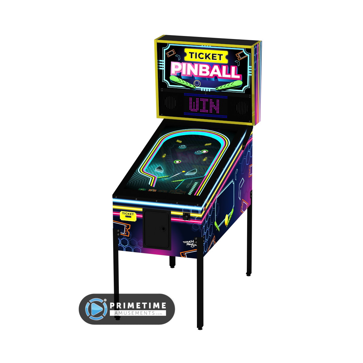 Ticket Pinball PrimeTime Amusements