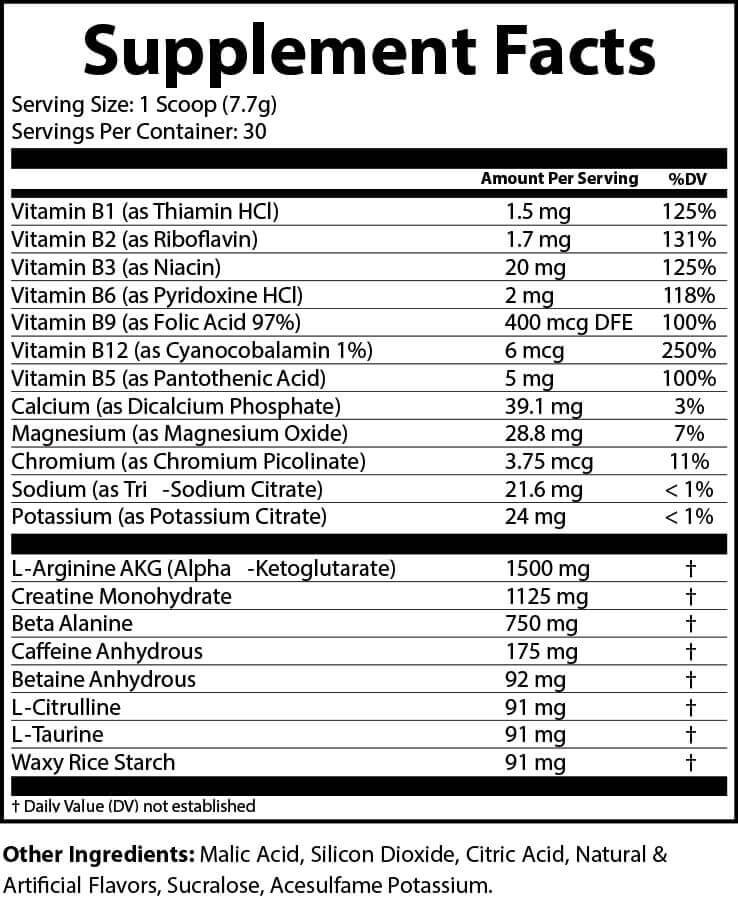 Jacked PreWorkout (Honeydew Watermelon) Prime Time Athletic Performance