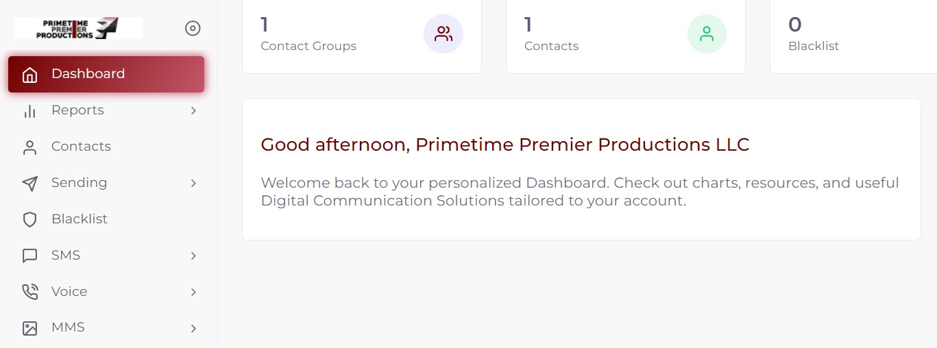 Digital Communication Solutions Primetime Premier Productions LLC