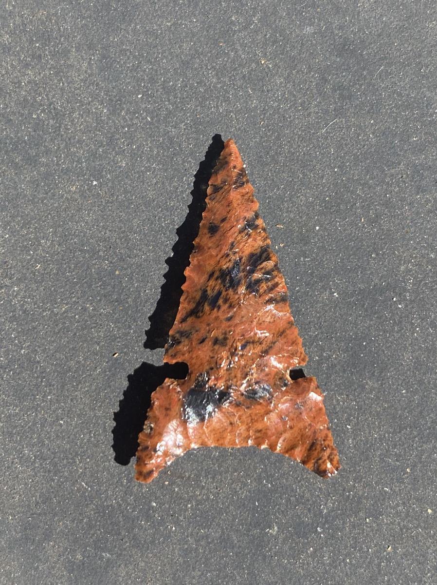 Mahogany Obsidian Desert Side Notched Arrow Point (NEW!) Primitive