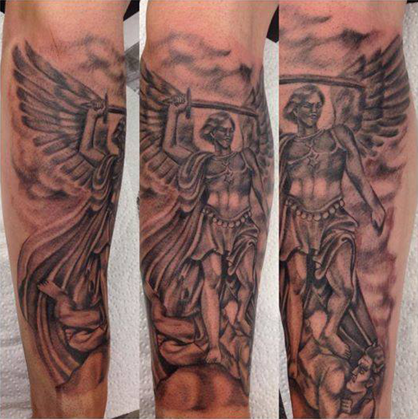 religious angel eye indian feather crown Bobbi primitive tattoo Best