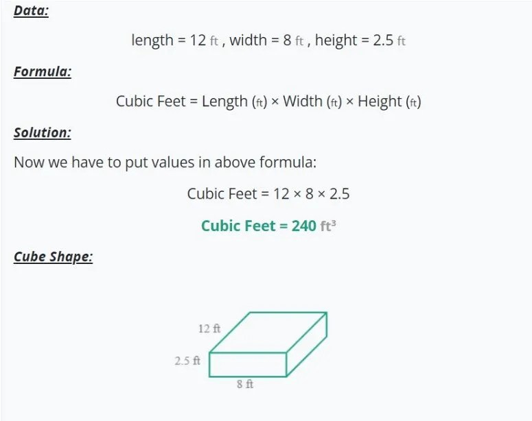 Volume in Cubic Feet Definition, Formula, & Examples Prim Mart