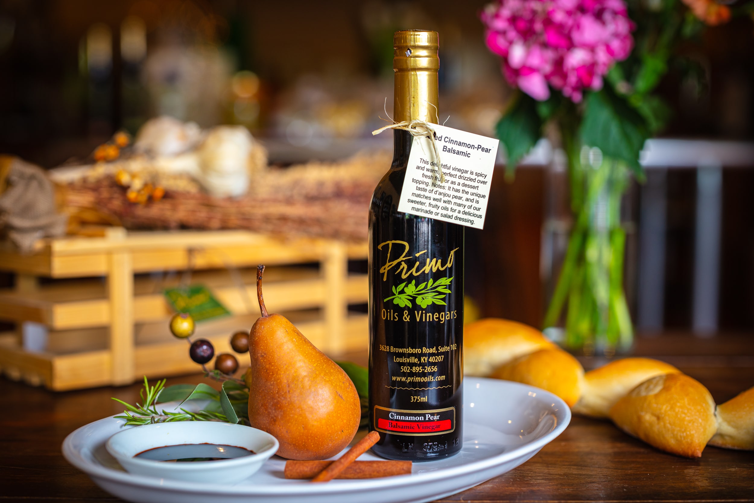 CinnamonPear Balsamic Vinegar Primo Oils and Vinegars